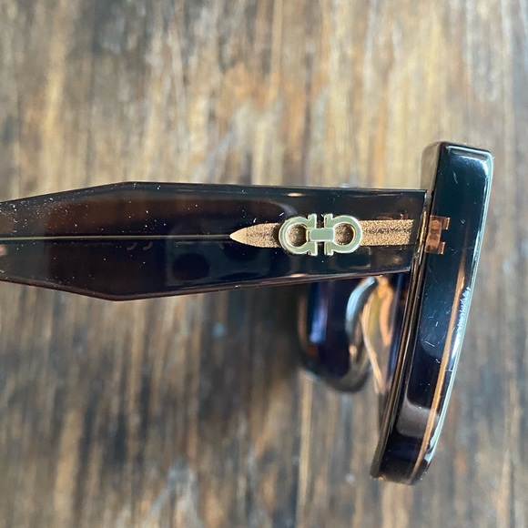 Salvatore Ferragamo sunglasses NEW #SF860S brown geo wide frame retro style #H41 main image 5